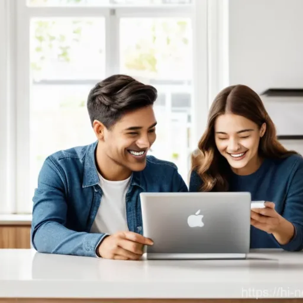 라우터와 스위치 설정 팁 - **Prompt:** A diverse family of three (two adults and one teenager) in a bright, modern living room....